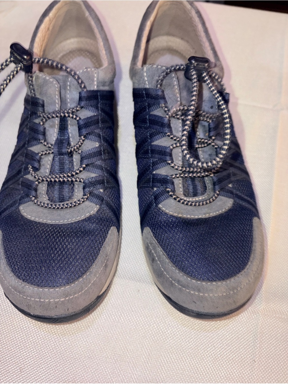 Dansko Navy and Gray Athletic Lace-Up Sneakers size 40